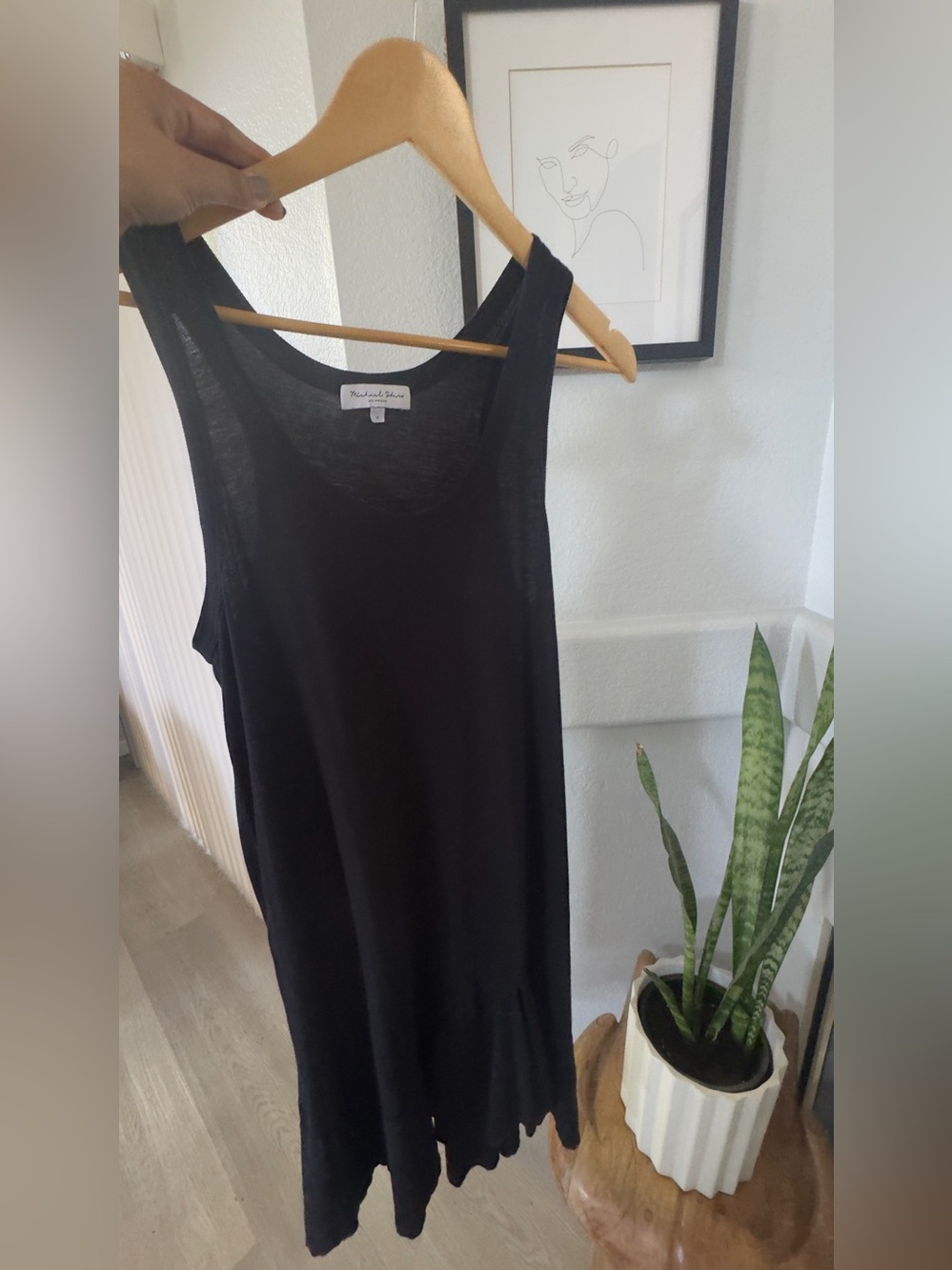 Michael Stars Black Sleeveless Tank Dress